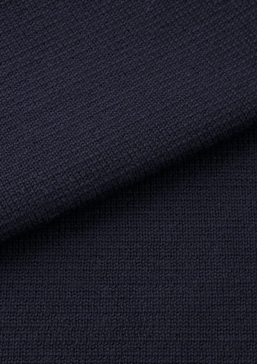 Navy Merino Knit Gilet - Image 5