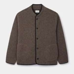 Mushroom Boiled Wool Jacket