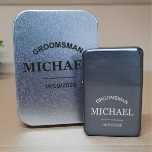 Personalised Lighters For Your Wedding Party - Custom Name, Role & Date