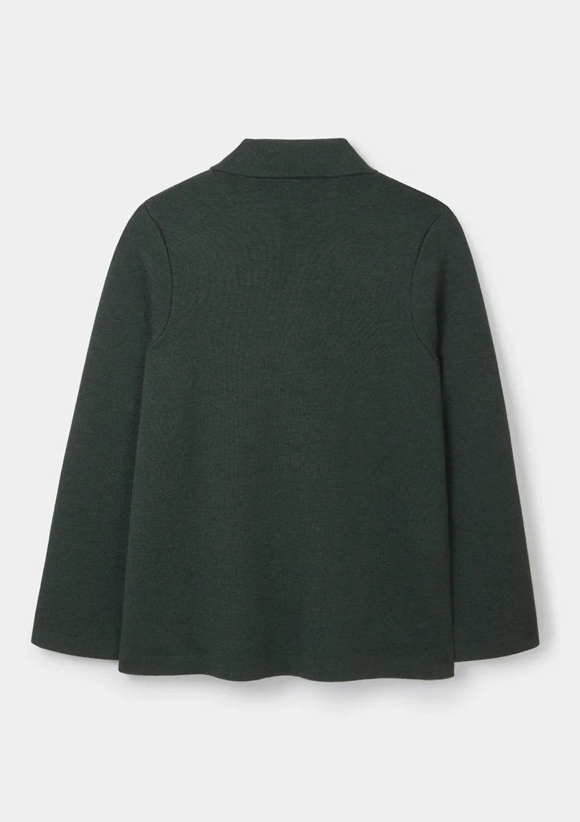 Pine Green Merino Knit Jacket - Image 4