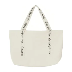 Sisterly Tribe Tote Bag - Cream/Black