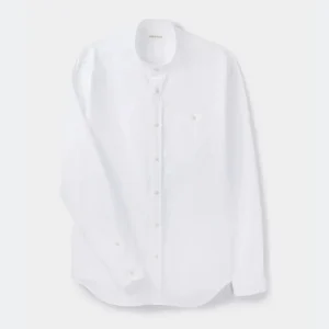 White Oxford Grandad Shirt